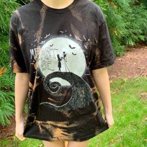 The Nightmare Before Christmas tshirt / tie dye tshirt style